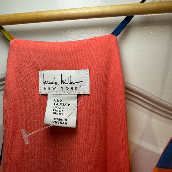 NWT Nicole Miller REVOLVE brand Halter Maxi Dress in Colorful Print Size XS - Picture 7 of 7